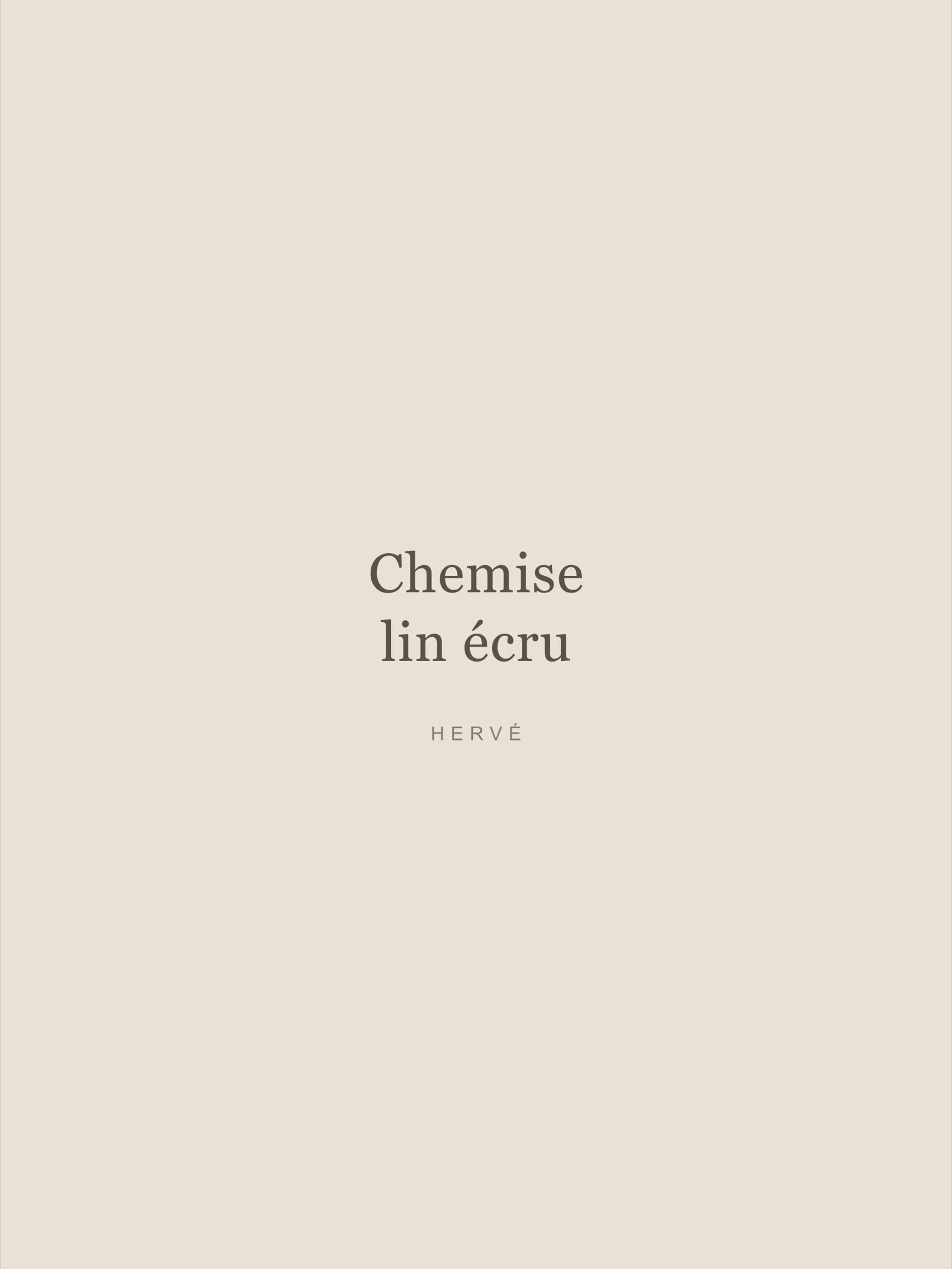 Chemise lin écru