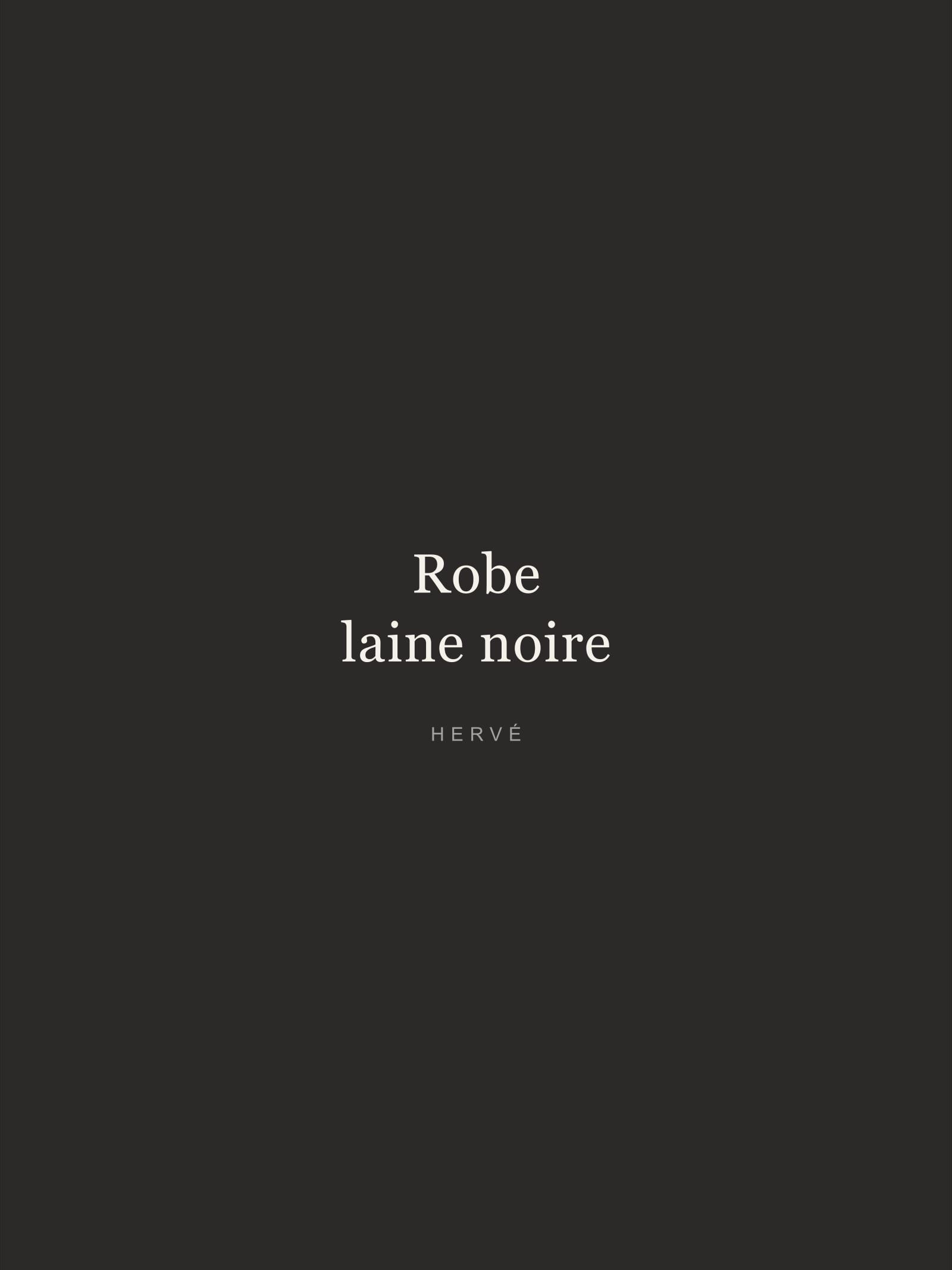 Robe laine noire